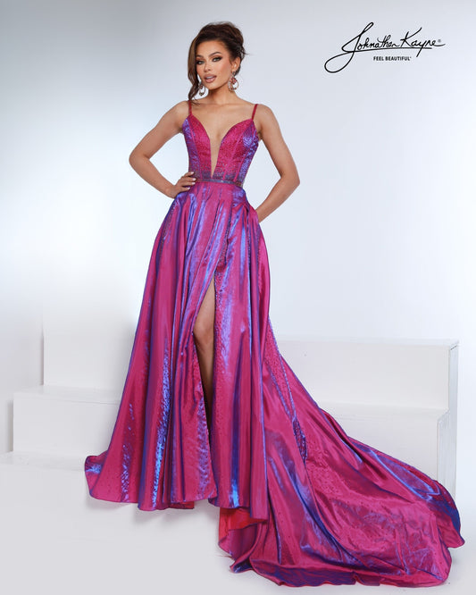Johnathan Kayne 3293 Fitted Jersey Prom Dress