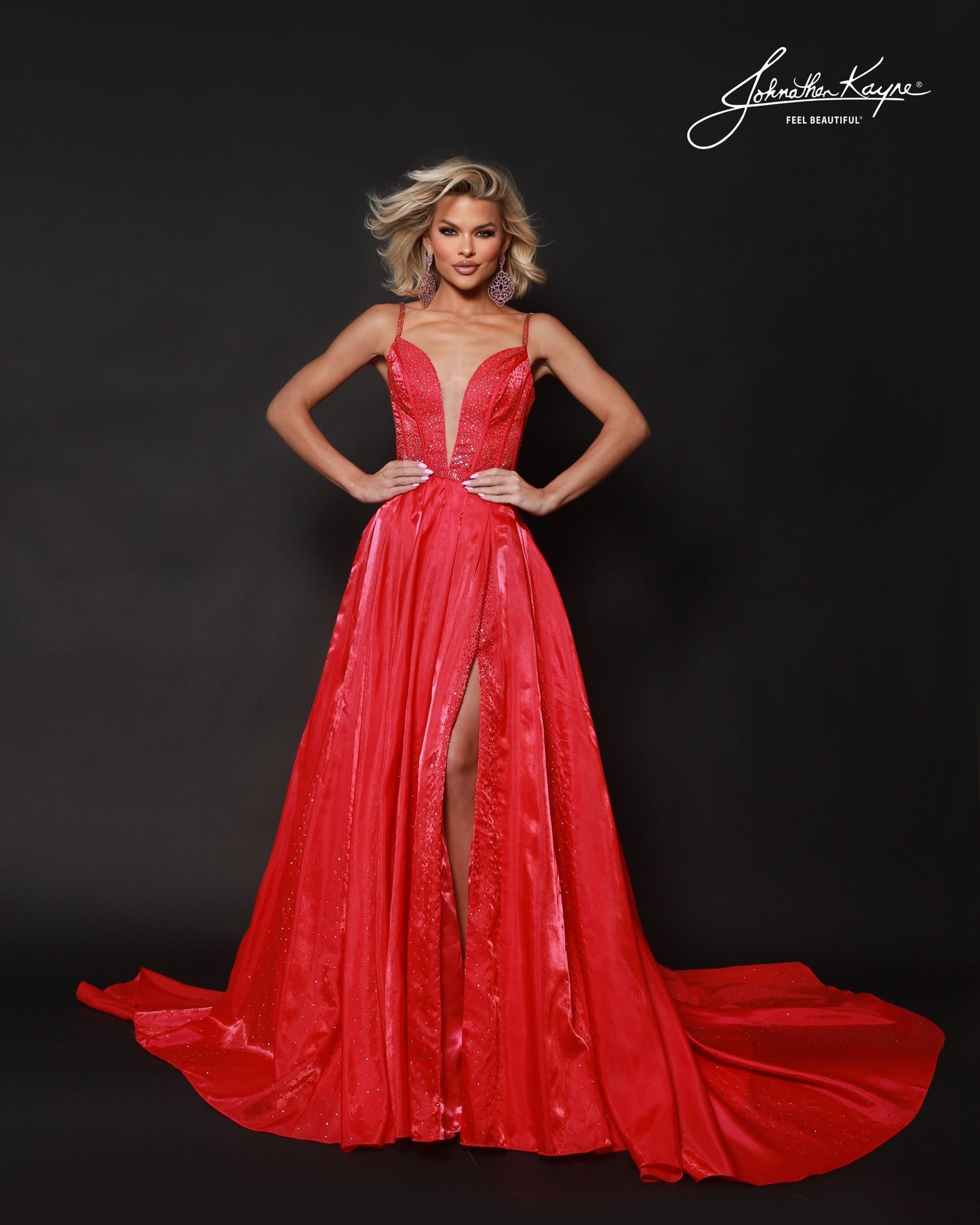 Johnathan Kayne 3293 Fitted Jersey Prom Dress