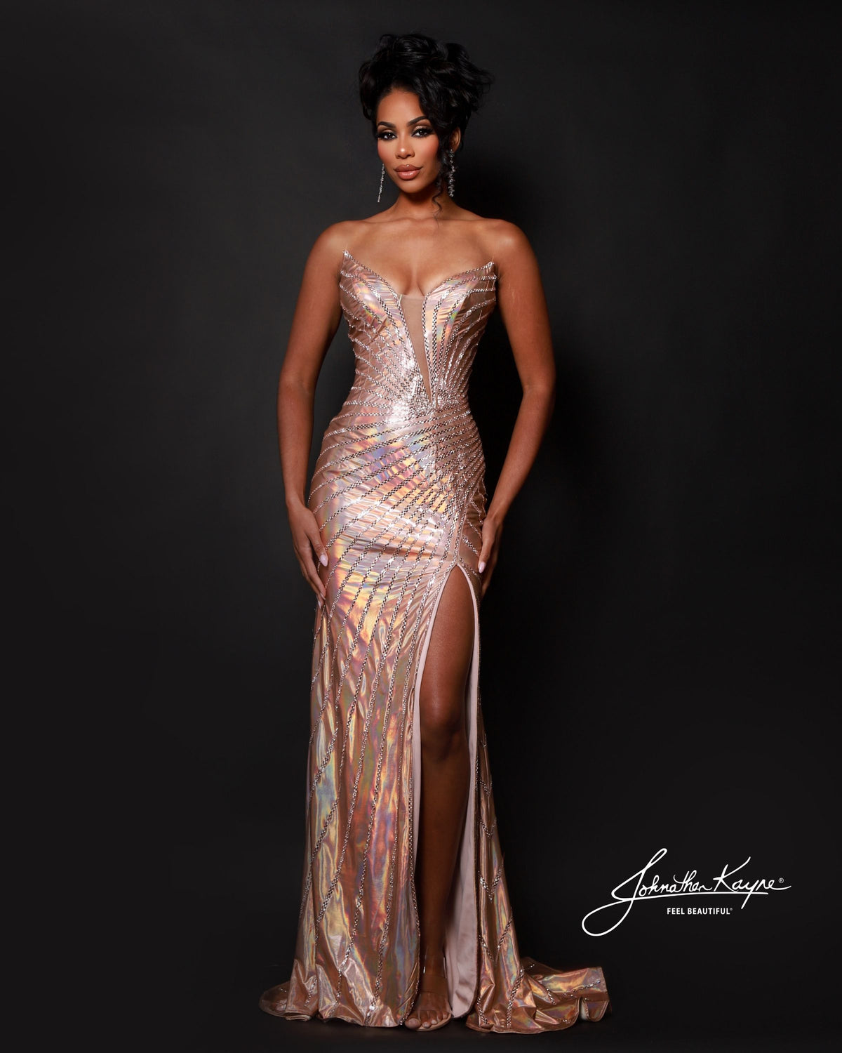 Johnathan Kayne 3308 Fitted Jersey Prom Dress – Glass Slipper Formals