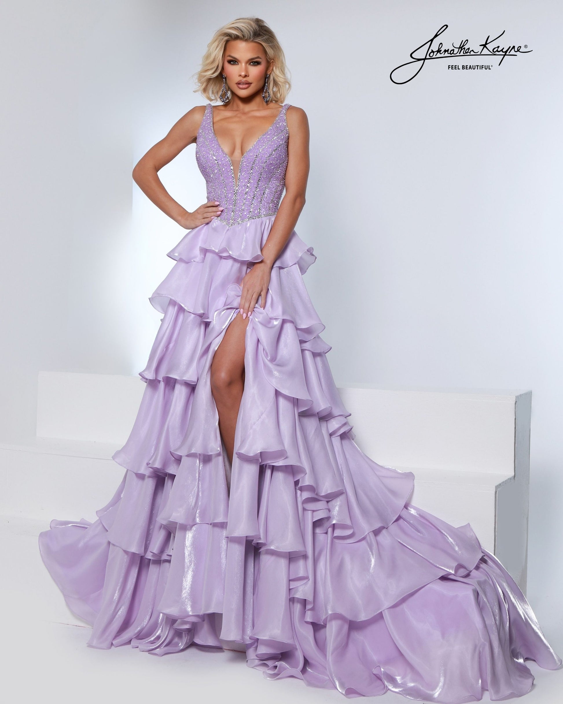Johnathan Kayne 3309 Flowy Pageant Evening Dress Glass Slipper Formals Johnathan Kayne 3309 Flowy Pageant Evening Dress Glass Slipper Formals