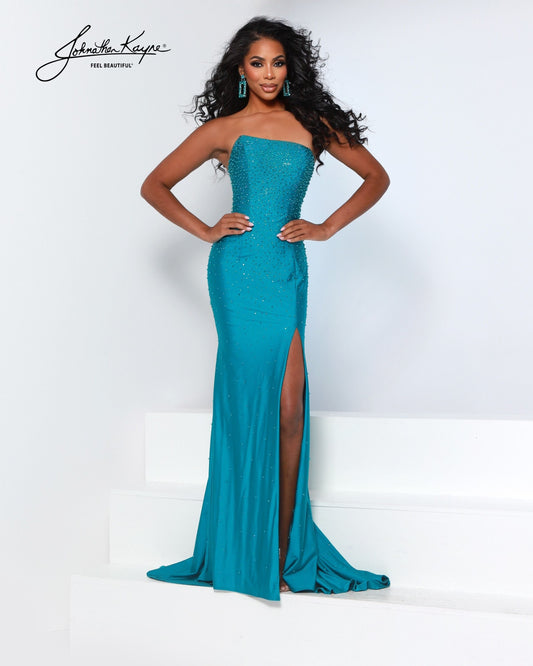 Johnathan Kayne 3314 Stretch Knit Prom Dress