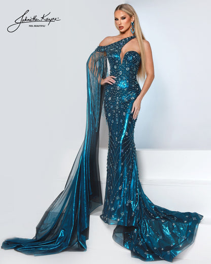Johnathan Kayne 3320 Stretch Knit Prom Dress