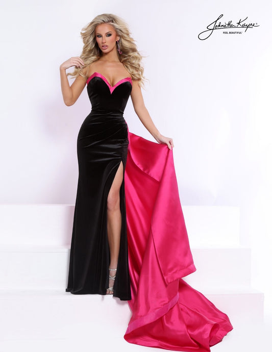 Johnathan Kayne 3324 Velvet Dress Overskirt