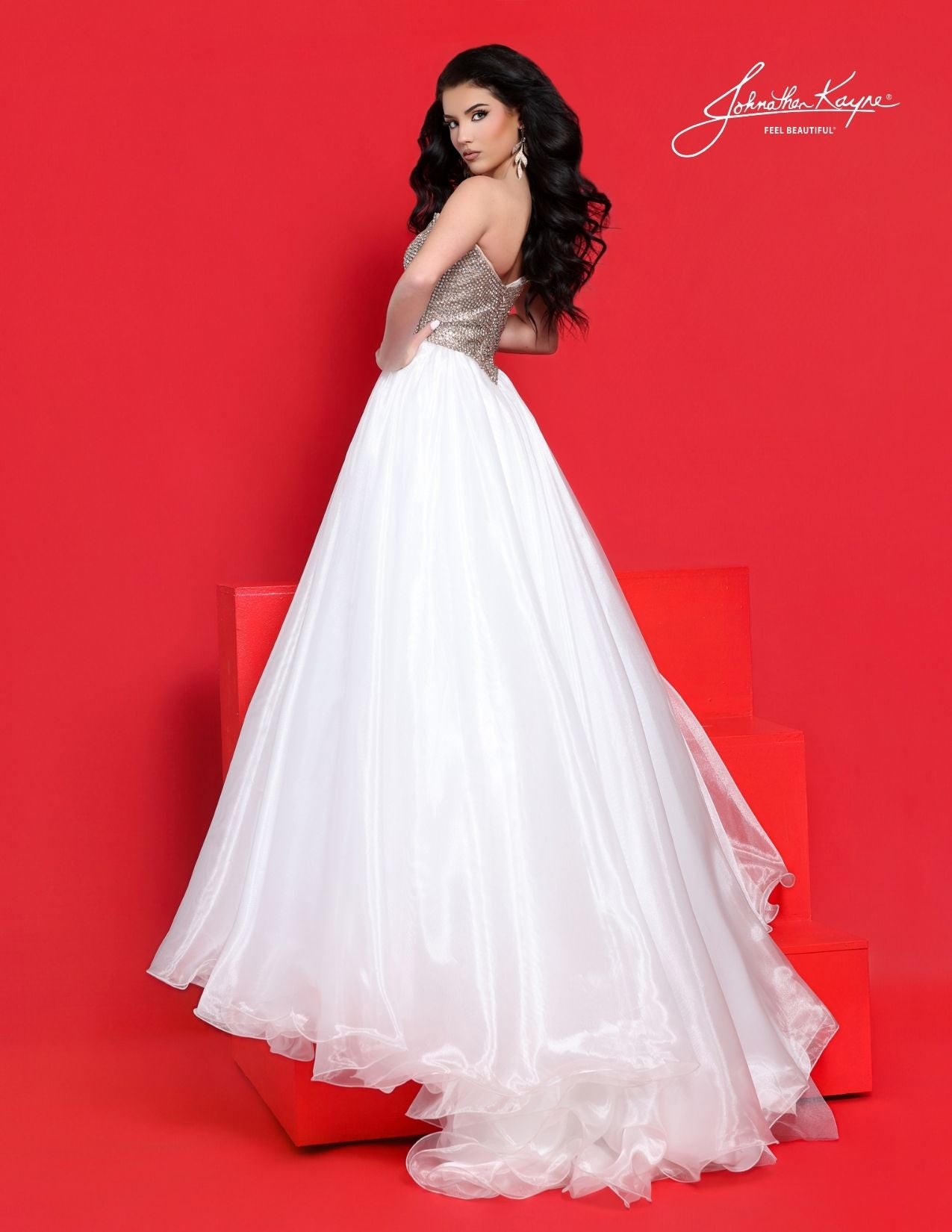 Johnathan Kayne 3325 Pageant Dress Crystal A line