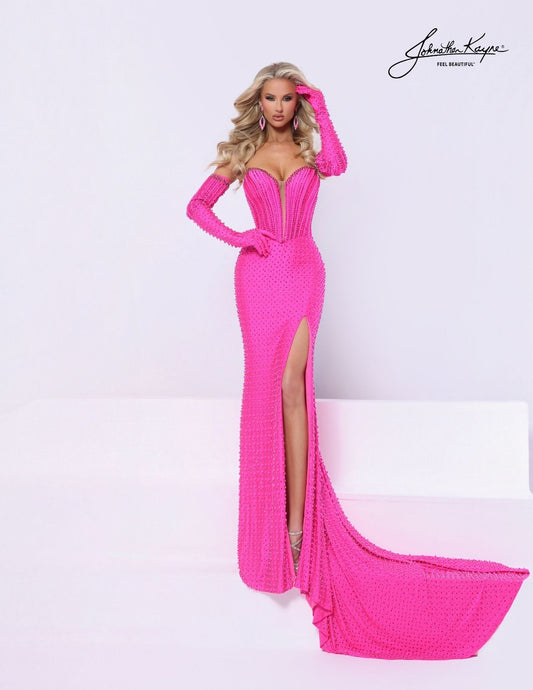 Johnathan Kayne 3326 Prom Dress Embellished Pearls