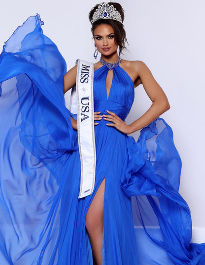 Johnathan Kayne 3329 A Line Pageant Dress Halter