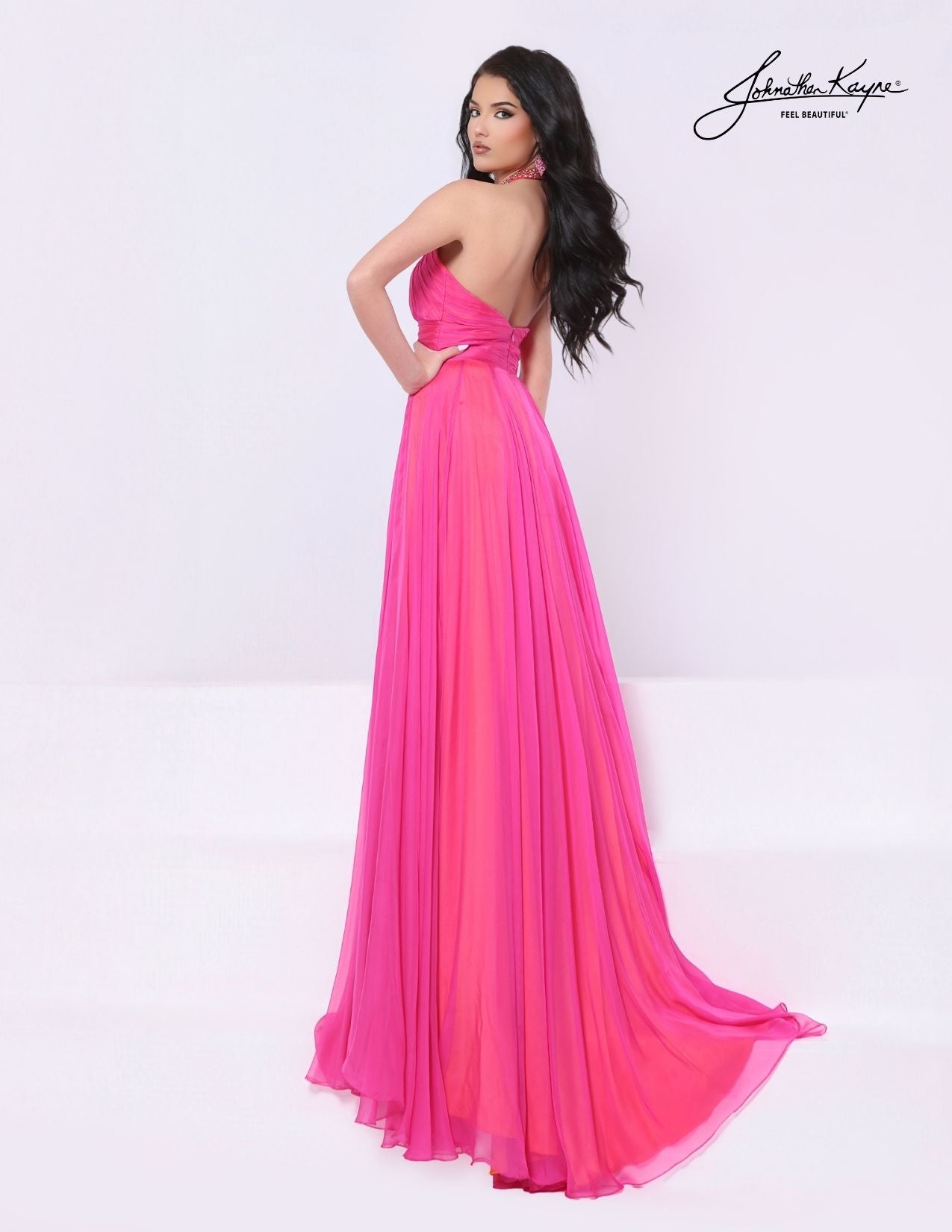 Johnathan Kayne 3329 A Line Pageant Dress Halter
