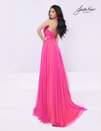 Johnathan Kayne 3329 A Line Pageant Dress Halter