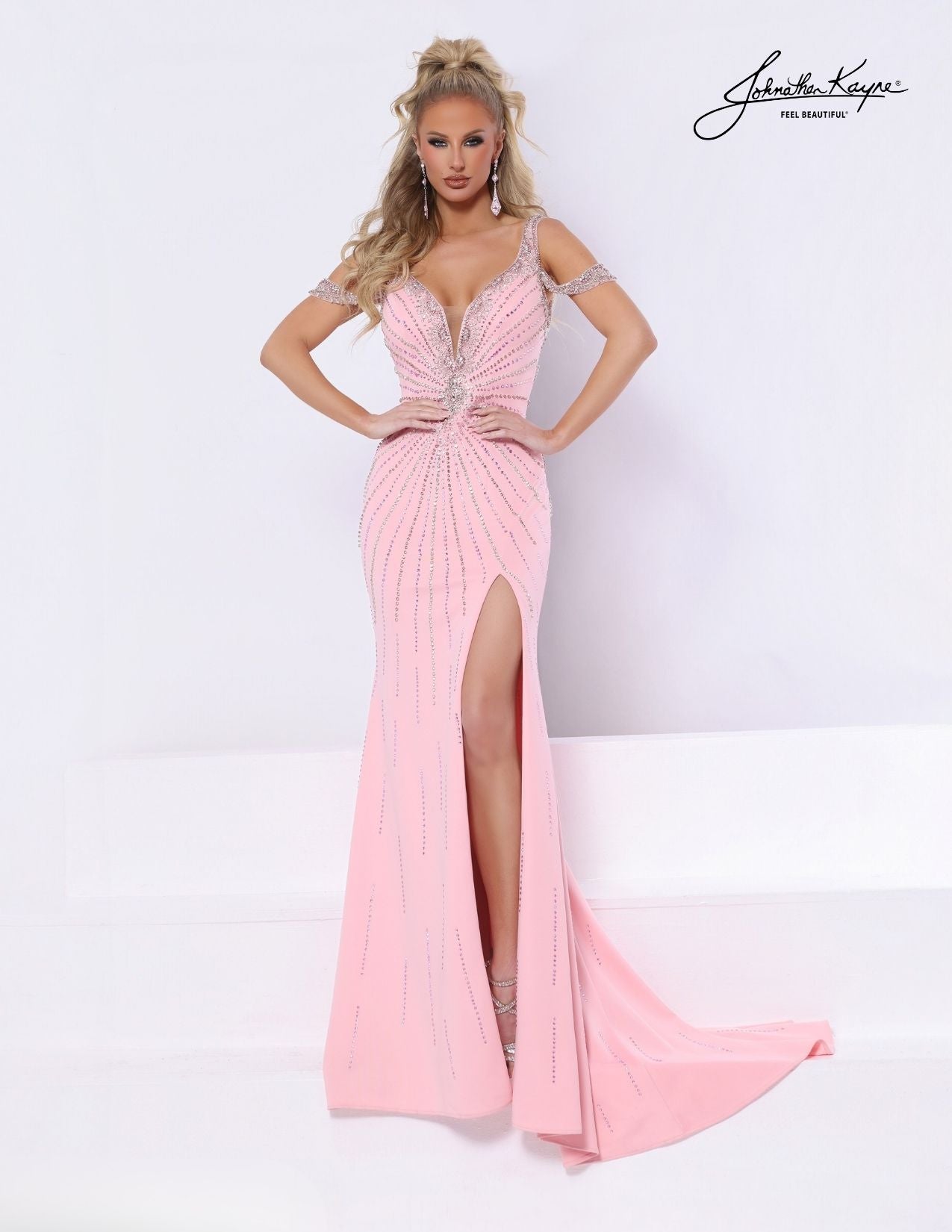 Johnathan Kayne 3353 Pageant Dress Beaded