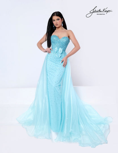 Johnathan Kayne 3356 Pageant Dress Bow Overskirt