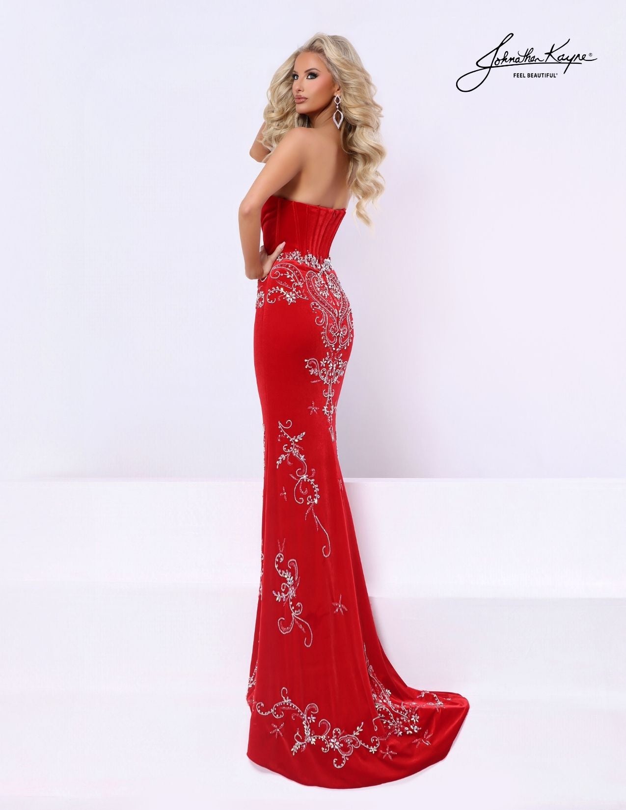 Johnathan Kayne 3368 Velvet Pageant Dress