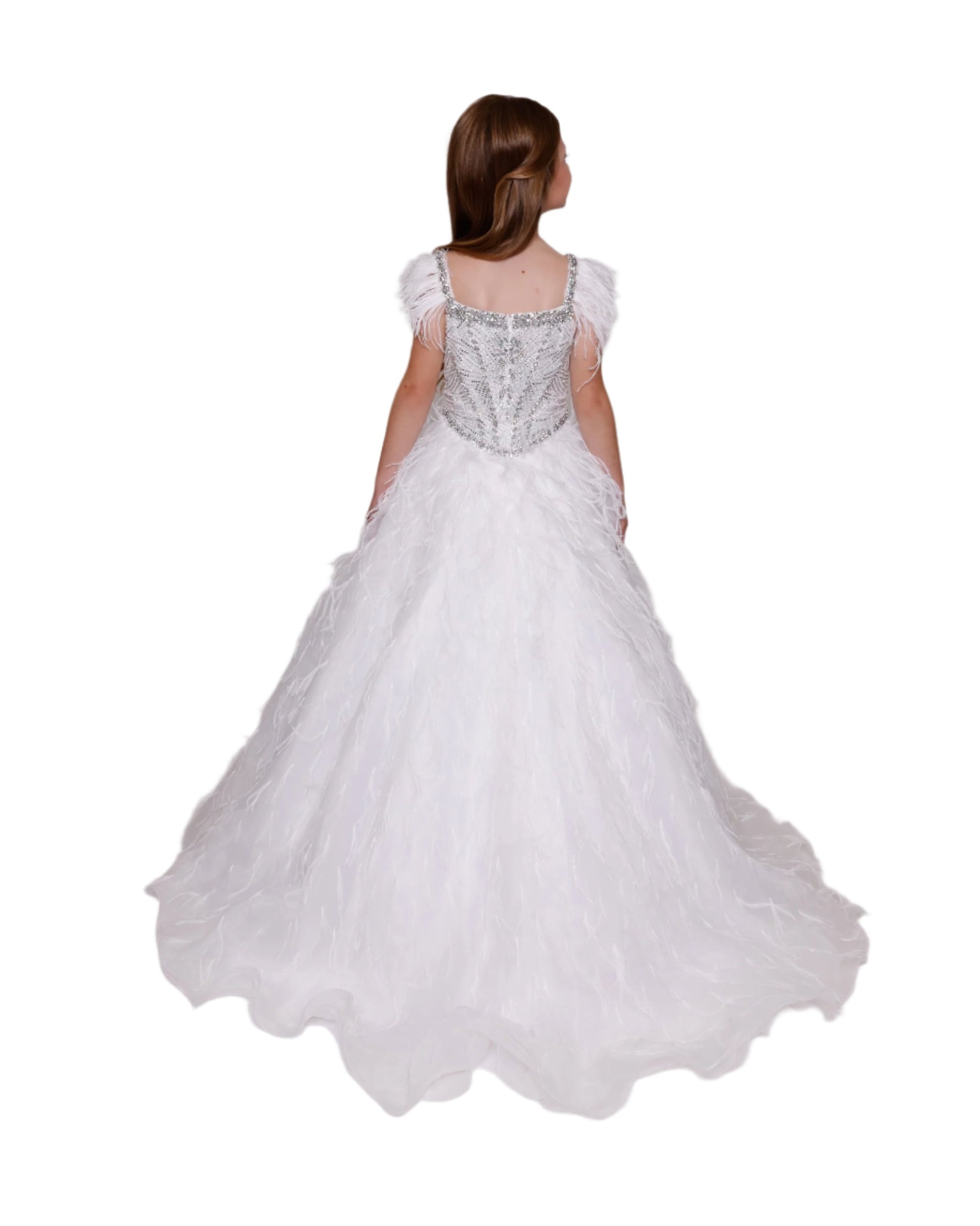 Formal Dress Girls Size White Dress Ava Presley 39889 Size 6, 12 Off White Girls Crystal Formal Dress Girls Size White Dress Ava Presley 39889 Size 6, 12 Off White Girls Crystal