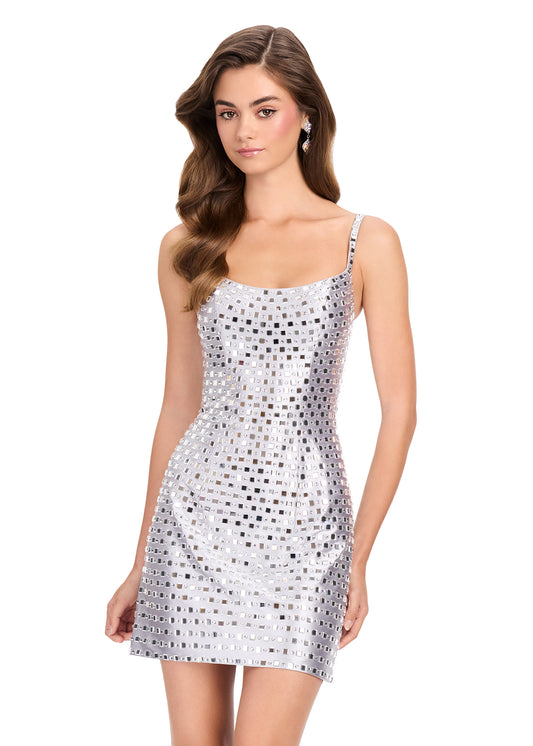 ASHLEYlauren 40049 Mirror Cocktail Dress