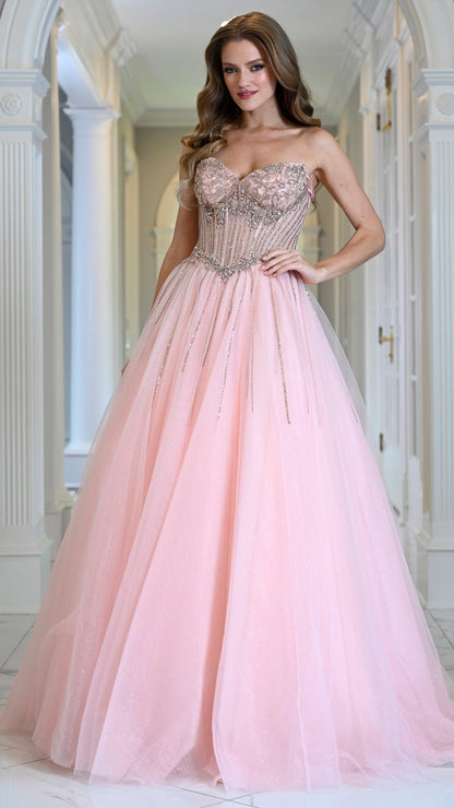 Colors Dress 4004 tulle prom dress in Blush — 2027