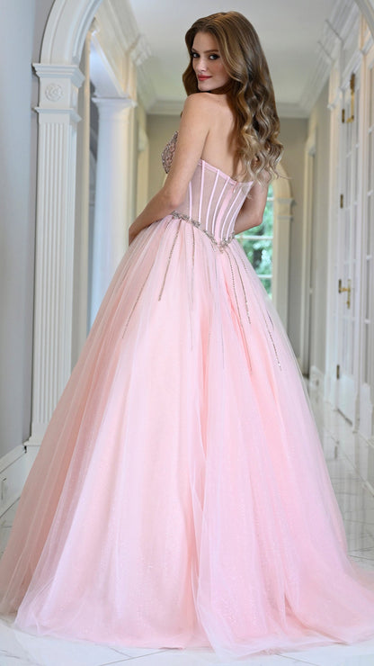 Colors Dress 4004 tulle prom dress in Blush — 2027