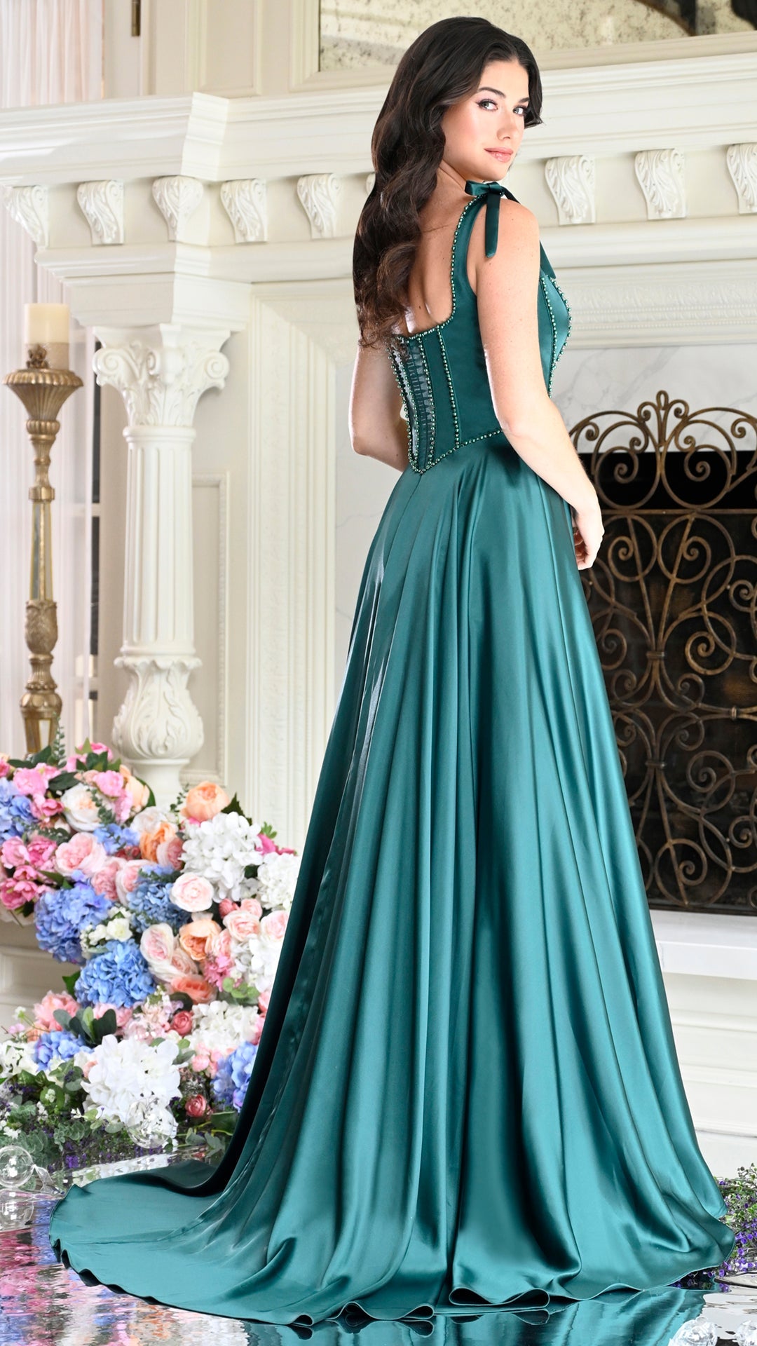 Colors Dress 4006 satin a-line prom dress — 2027
