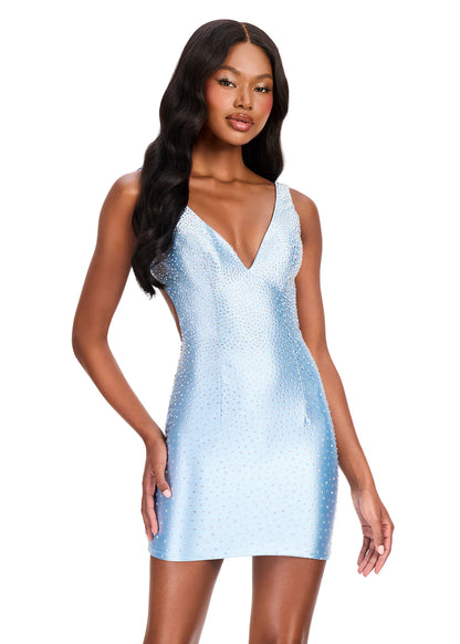 Ashley Lauren 40070 Backless Cocktail Dress