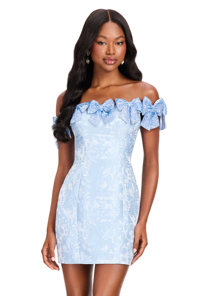 Ashley Lauren 40074 Bow Cocktail Dress