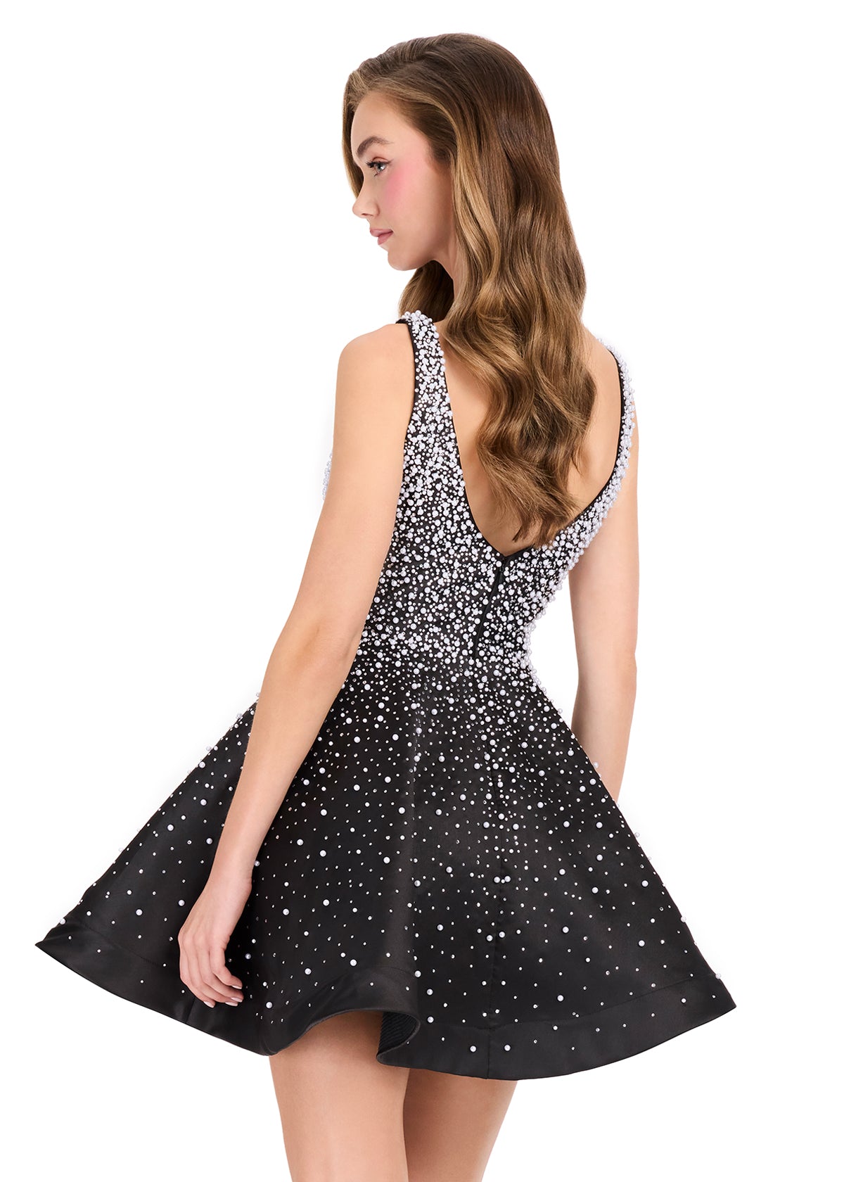 Ashley Lauren 40081 Paerl Cocktail Dress