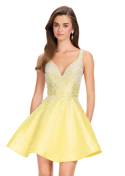 Ashley Lauren 40081 Paerl Cocktail Dress