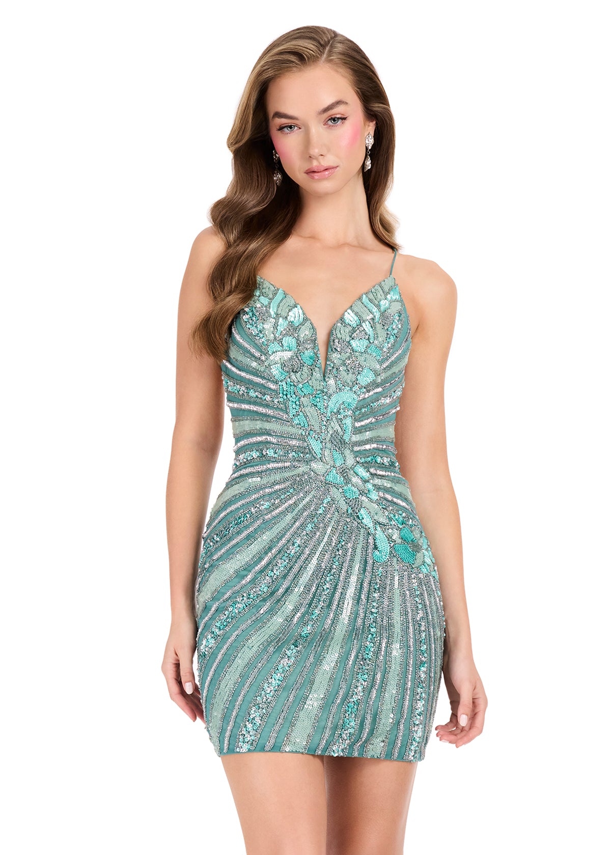 Ashley Lauren 40090 Backless Cocktail Dress