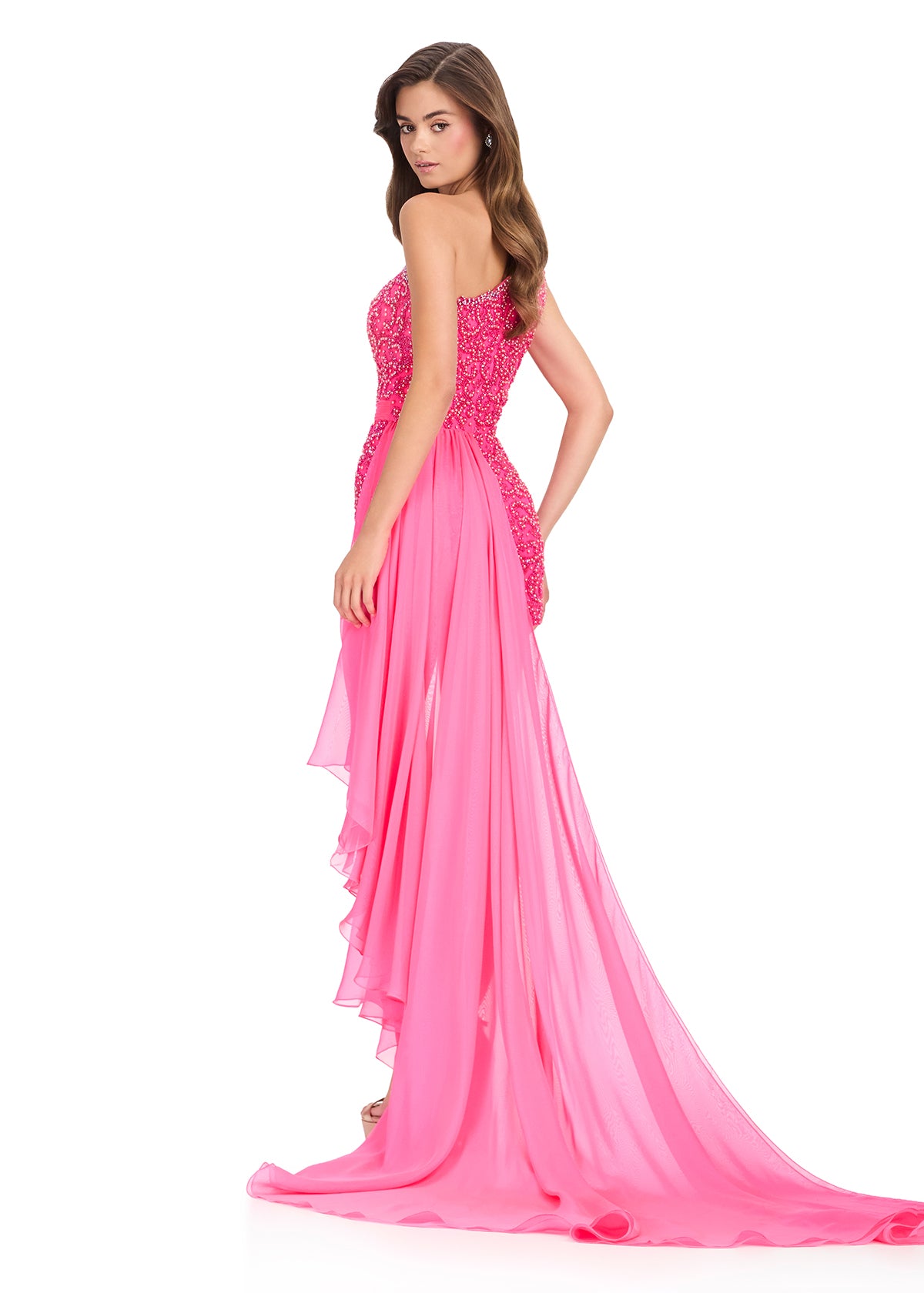 Ashley Lauren 40098 Pageant Romper Overskirt