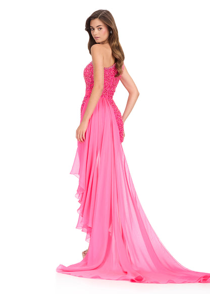 Ashley Lauren 40098 Pageant Romper Overskirt