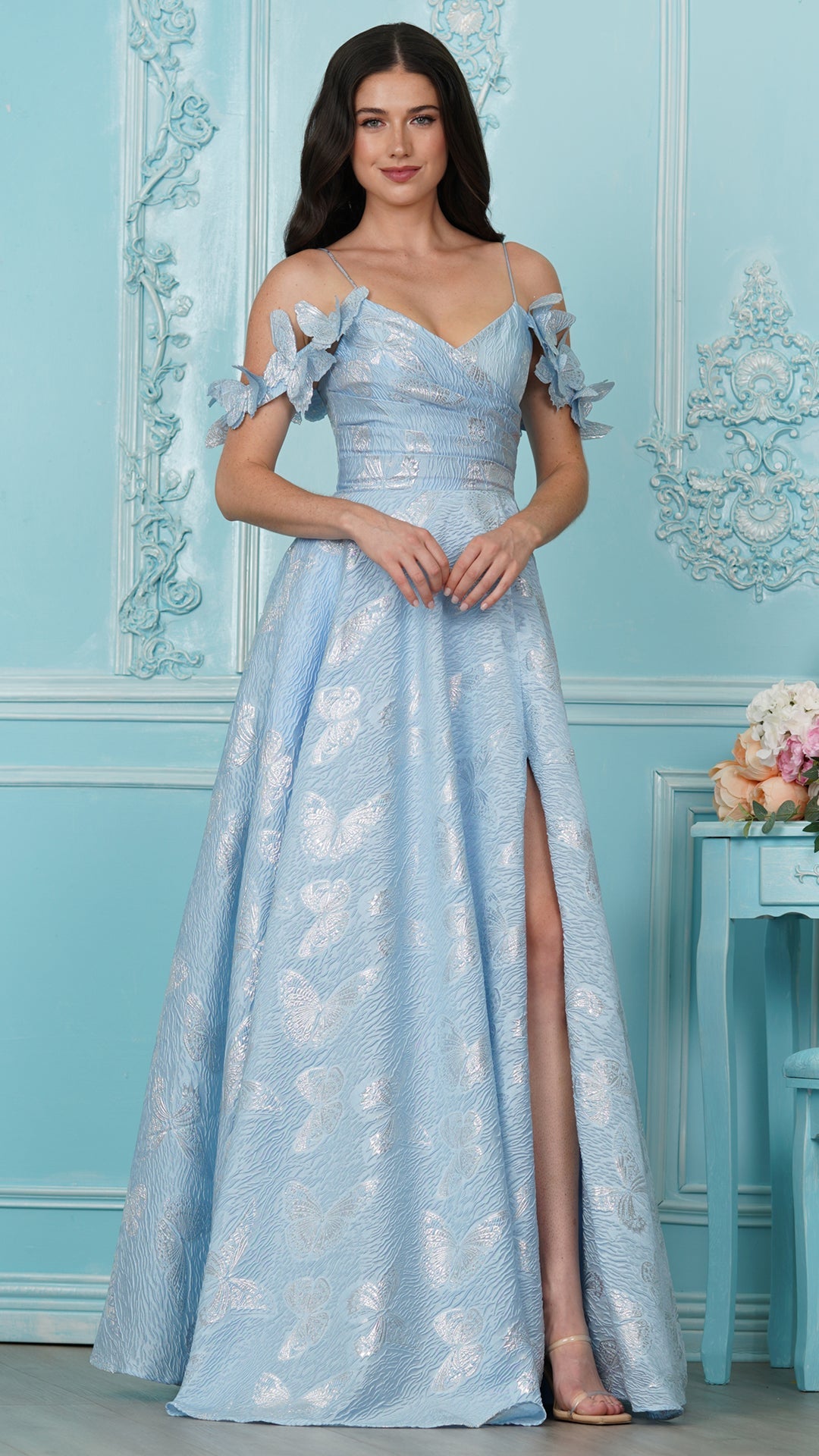 Colors Dress 4010 a-line prom dress in Blue — 2027