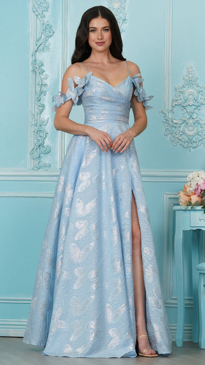 Colors Dress 4010 a-line prom dress in Blue — 2027