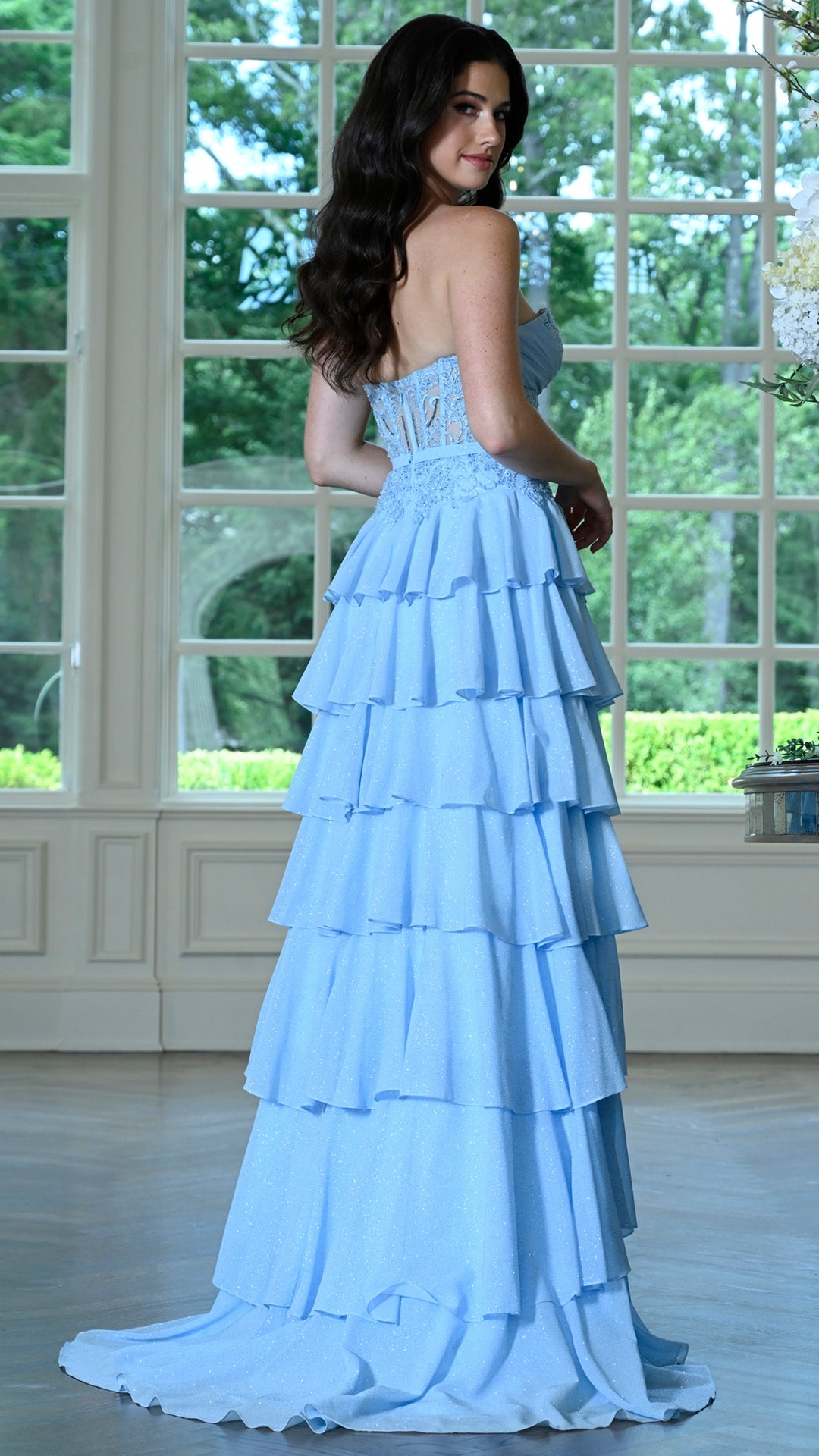 Colors Dress 4022 a-line prom dress in Blue — 2027