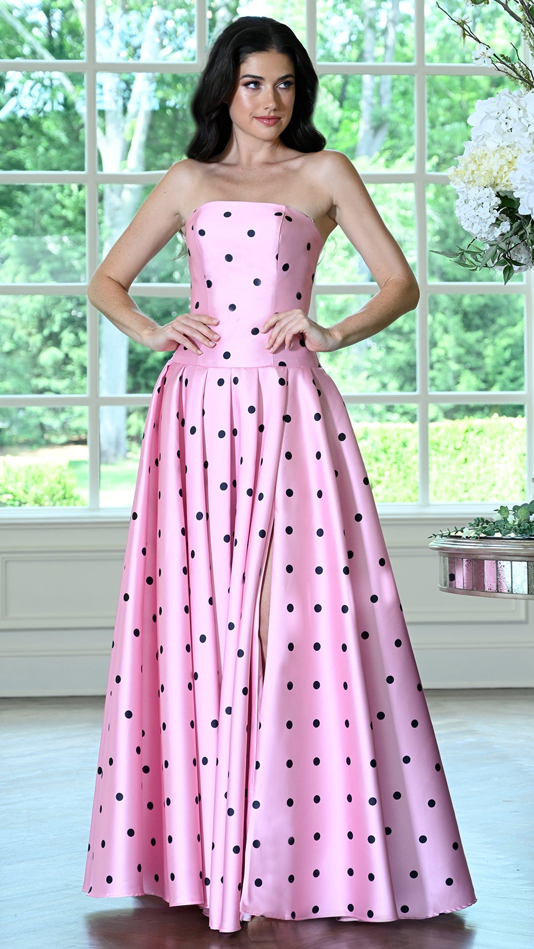 Colors Dress 4035 strapless prom dress in Pink — 2027