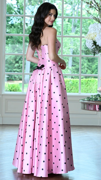 Colors Dress 4035 strapless prom dress in Pink — 2027