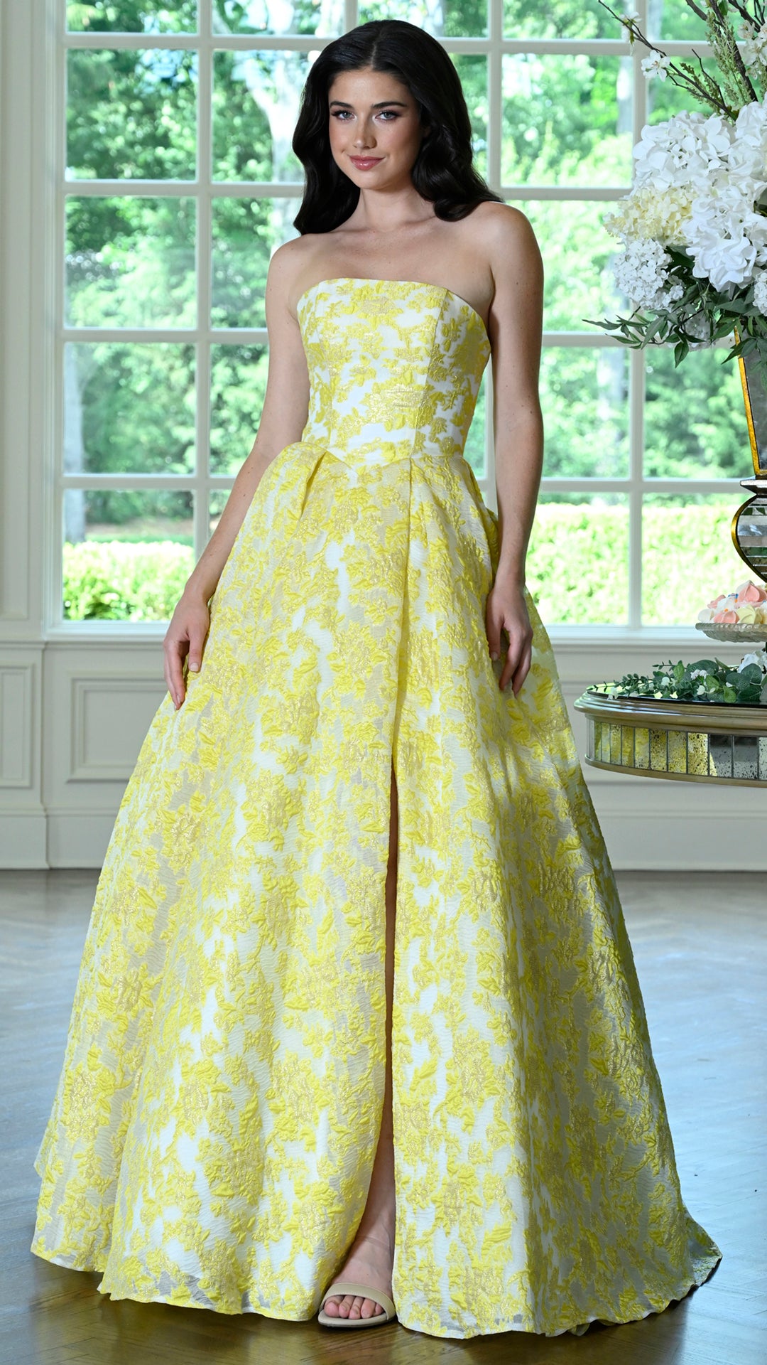 Colors Dress 4039 ballgown prom dress in Yellow — 2027