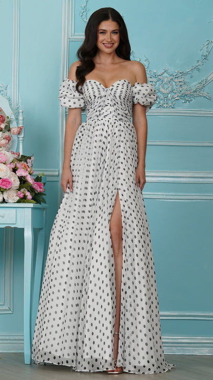 Colors Dress 4053 ballgown prom dress in White — 2027
