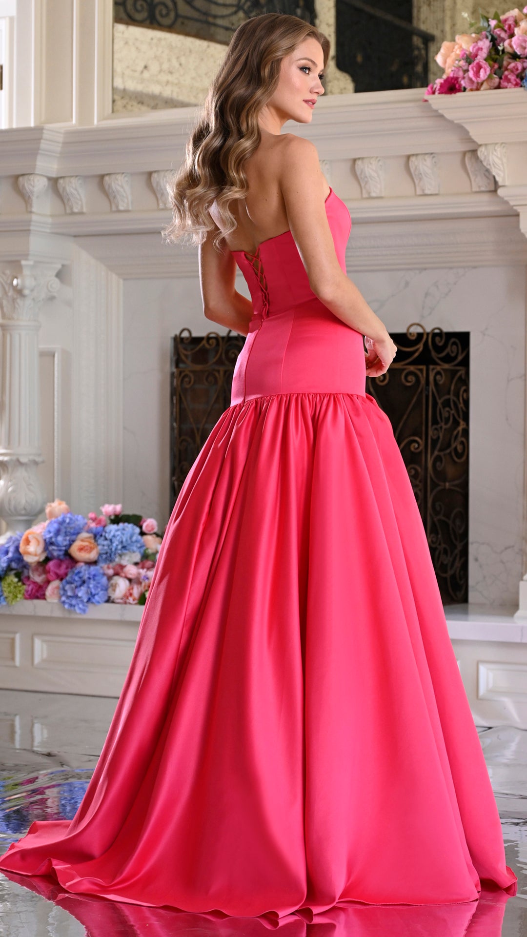 Colors Dress 4058 satin mermaid prom dress — 2027