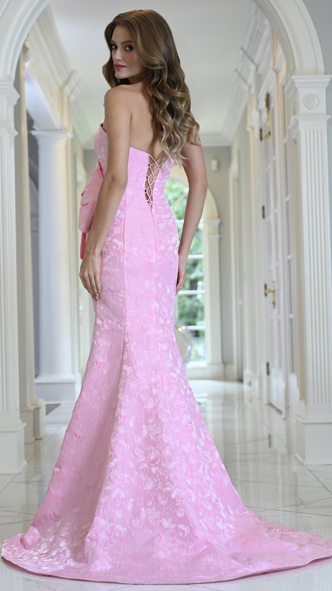 Colors Dress 4065 strapless mermaid prom dress in Pink — 2027