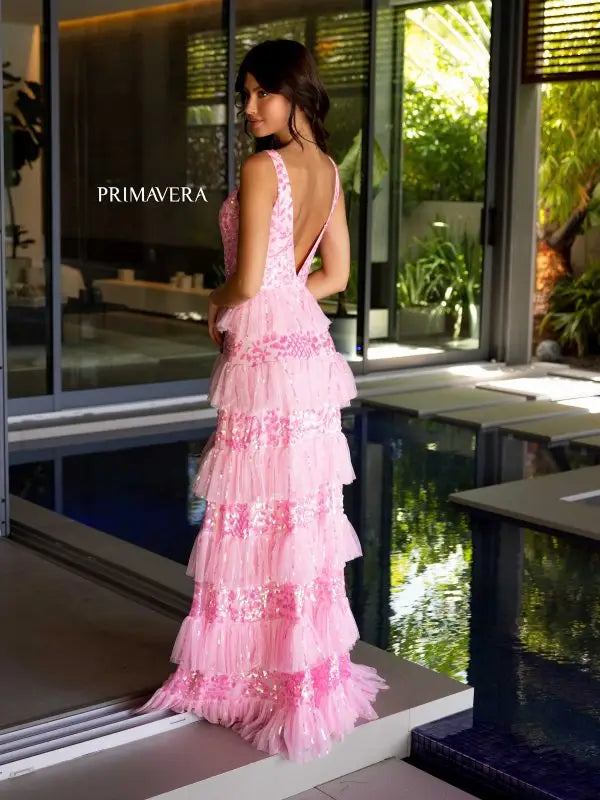 Krewe du q | Dresses | Kreweduq Pink White Layered Ruffle Dress Size Small  | Poshmark