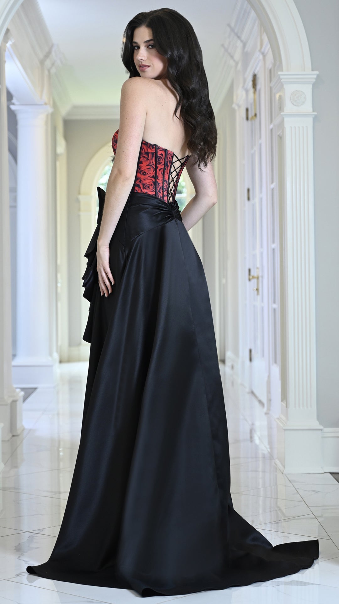 Colors Dress 4149 satin corset prom dress — 2027