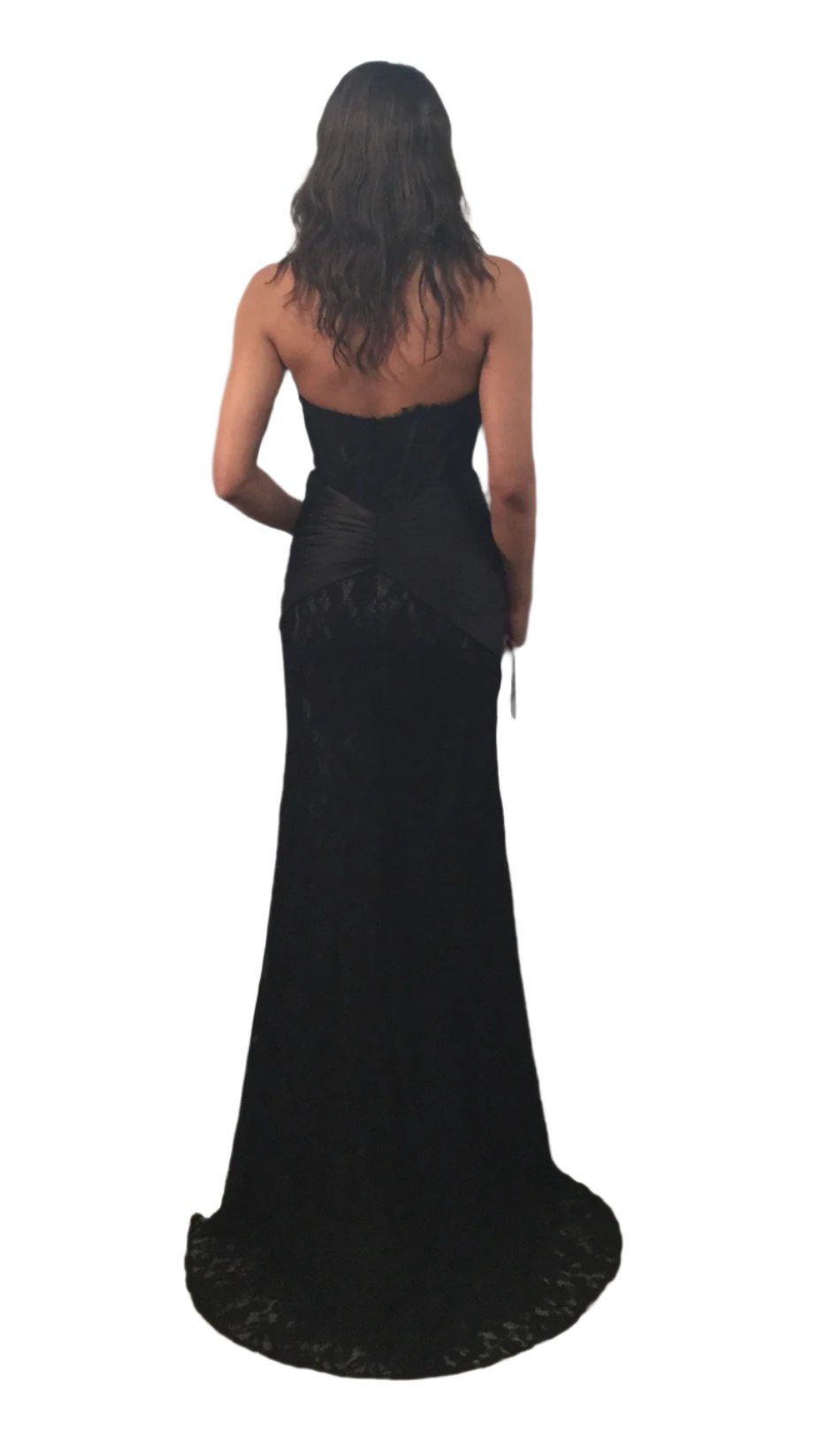 Jovani 43856 Size 4 Black/Nude Long Lace Fitted Prom Dress Scoop Neck Glass Slipper Formals Jovani 43856 Size 4 Black/Nude Long Lace Fitted Prom Dress Scoop Neck Glass Slipper Formals