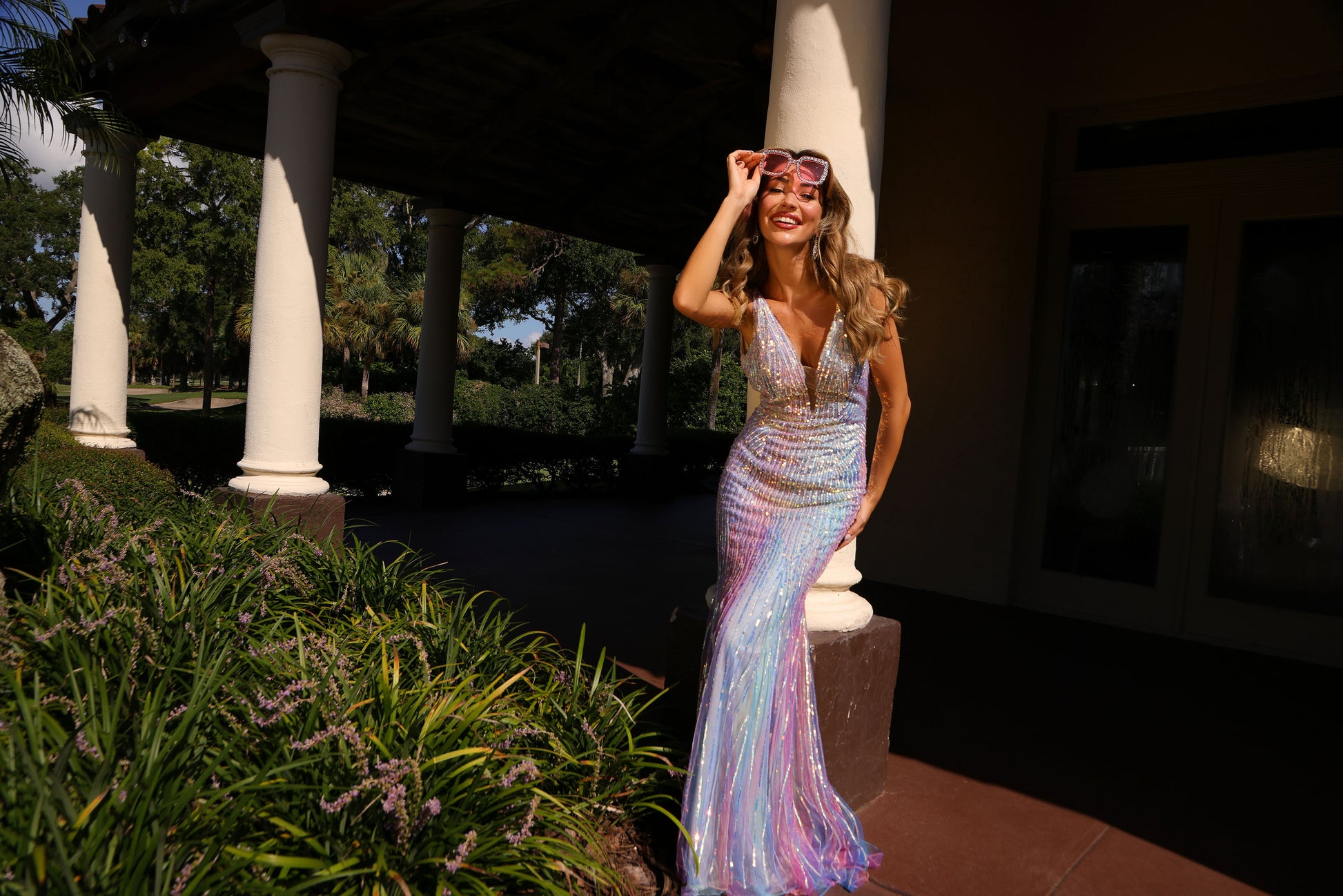 Primavera 4542 Size 00 Multi Pastel Sequin Prom Dress Primavera 4542 Size 00 Multi Pastel Sequin Prom Dress