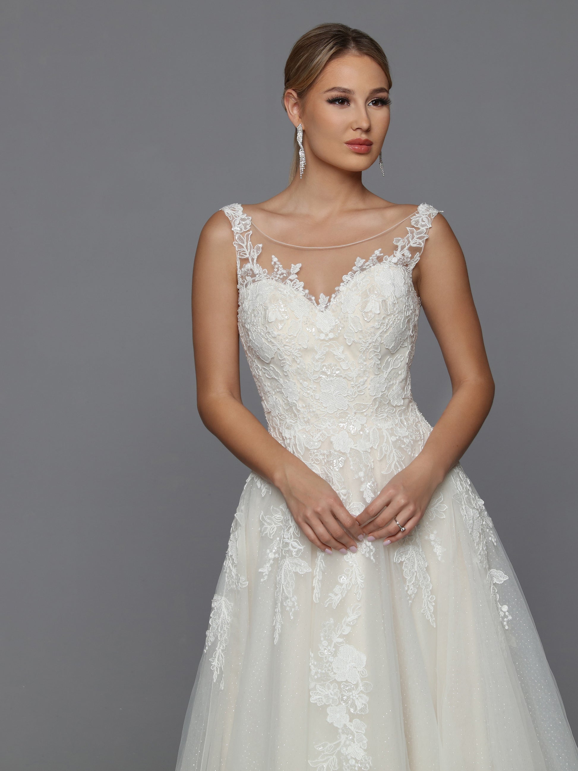 DaVinci Bridal 50761 A-Line Ballgown Open Back Sweetheart Neckline She Glass Slipper Formals DaVinci Bridal 50761 A-Line Ballgown Open Back Sweetheart Neckline She Glass Slipper Formals