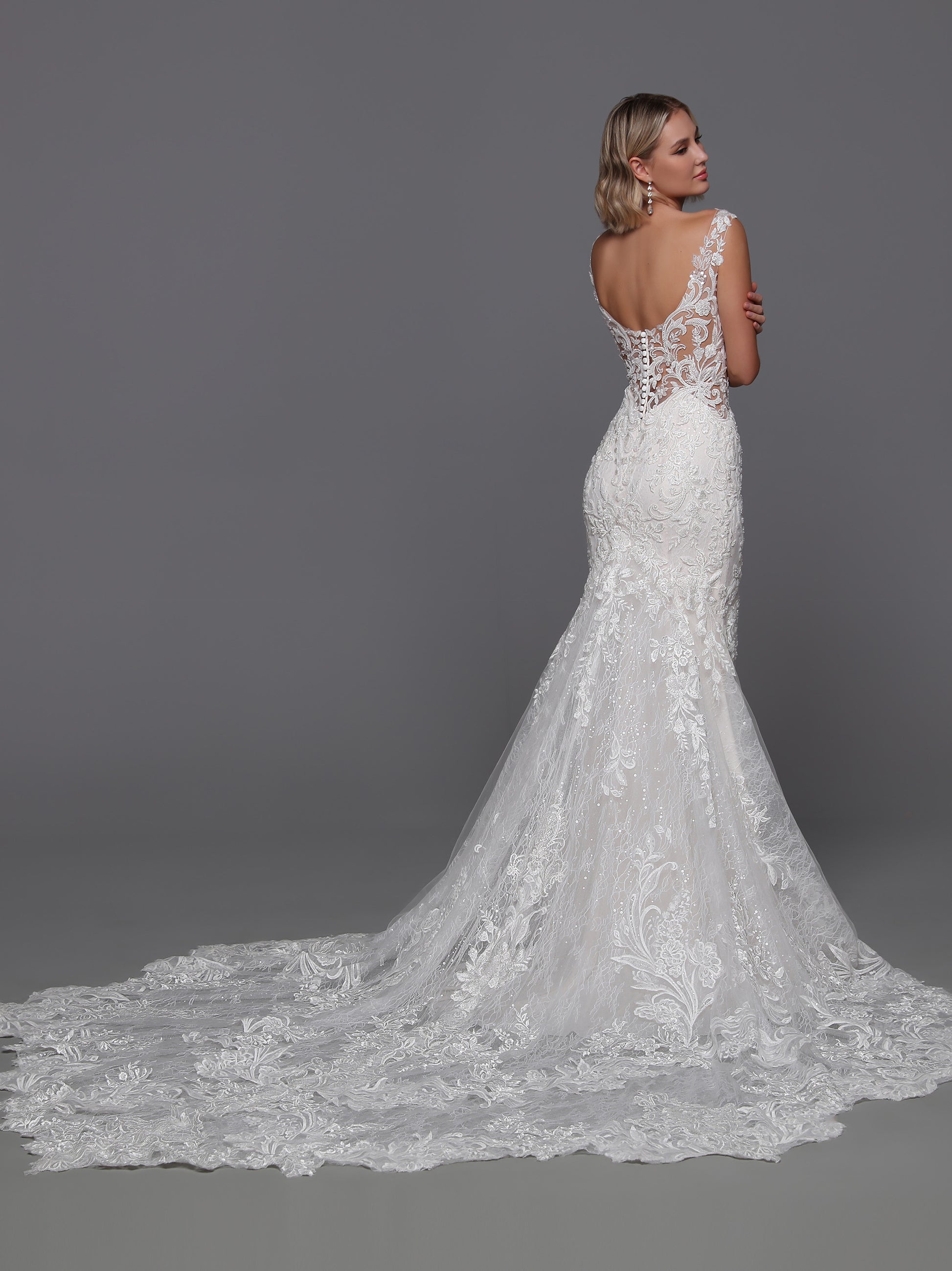 Davinci Bridal 50894 Beaded Lace Mermaid Wedding Dress Long Sleeve She Glass Slipper Formals Davinci Bridal 50894 Beaded Lace Mermaid Wedding Dress Long Sleeve She Glass Slipper Formals