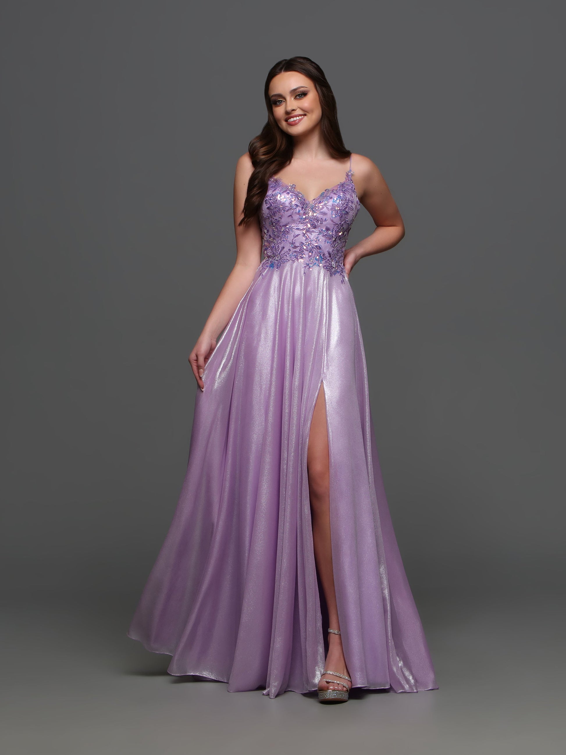 Candice Wang 72322 Size 6 Lavender Sequin Prom Dress Glass Slipper Formals Candice Wang 72322 Size 6 Lavender Sequin Prom Dress Glass Slipper Formals