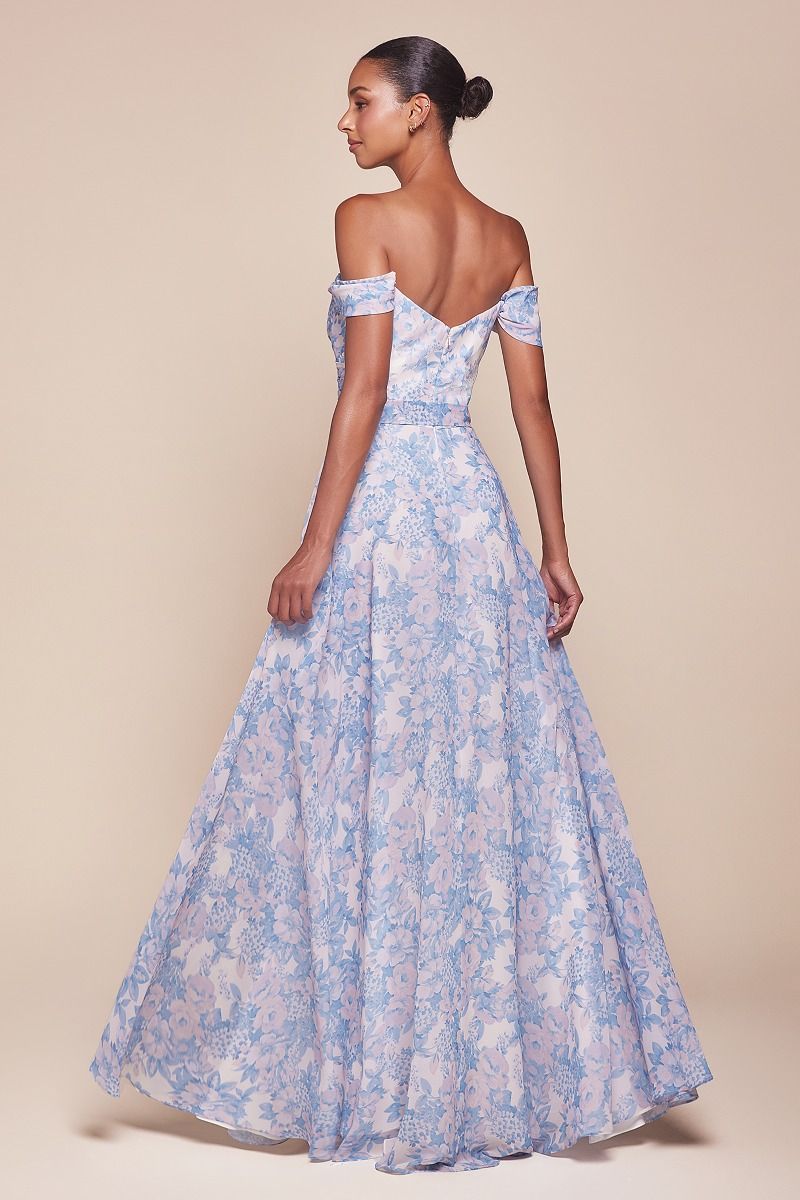Elevate your prom night with the Ladivine 7441, a stunning off-the-shoulder A-line gown designed to turn heads. This sophisticated dress features a romantic sweetheart neckline, elegant backless design, and a dramatic train accented with a coordinating belt. The flowing A-line silhouette flatters every figure while the off-shoulder styling adds timeless glamour. Perfect for making an unforgettable entrance at prom, formal events, or special occasions where you want to feel confident and radiant.

Silhouette
