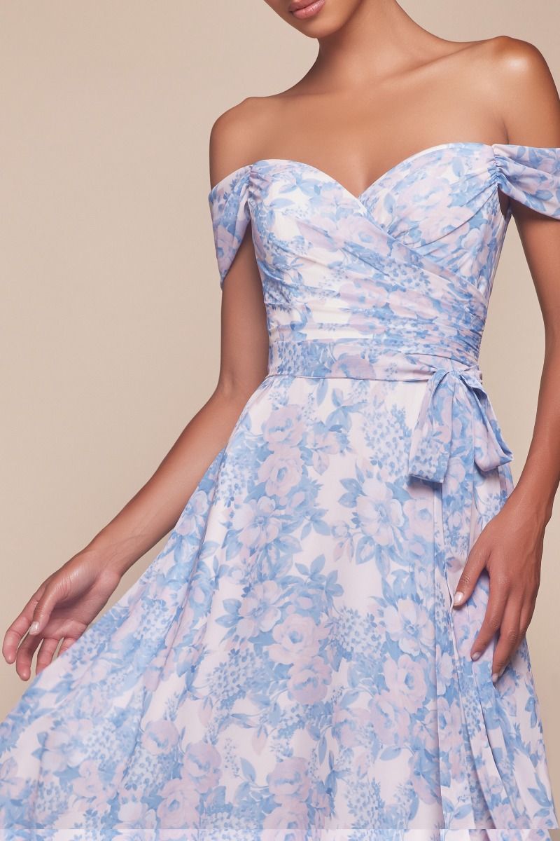 Elevate your prom night with the Ladivine 7441, a stunning off-the-shoulder A-line gown designed to turn heads. This sophisticated dress features a romantic sweetheart neckline, elegant backless design, and a dramatic train accented with a coordinating belt. The flowing A-line silhouette flatters every figure while the off-shoulder styling adds timeless glamour. Perfect for making an unforgettable entrance at prom, formal events, or special occasions where you want to feel confident and radiant.

Silhouette