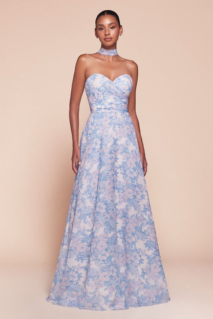 Elevate your prom night with the Ladivine 7443, a stunning strapless A-line gown designed to turn heads. This sophisticated dress features a sweetheart neckline and a backless silhouette that exudes elegance and confidence. The removable belt and sash offer versatile styling options, allowing you to customize your look for the perfect finishing touch. The flattering A-line cut provides graceful movement and a timeless silhouette that complements all body types. Ideal for prom, formal events, or special occa