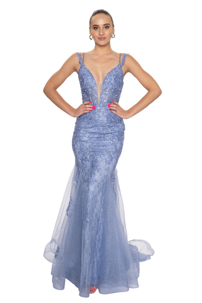 Indulge in pure luxury with the Nina Canacci 7600 Prom Dress. This stunning royal blue dress features intricate lace details, a plunging V-neckline, and corset lace straps for a truly elegant look. Be the star of the night and make a statement with this sophisticated and exclusive dress.

Nina Canacci 7600 Prom Dress Mermaid Lace Plunging V Neckline Corset Lace Straps

Sizes:&nbsp; 6

Colors: Steel Blue