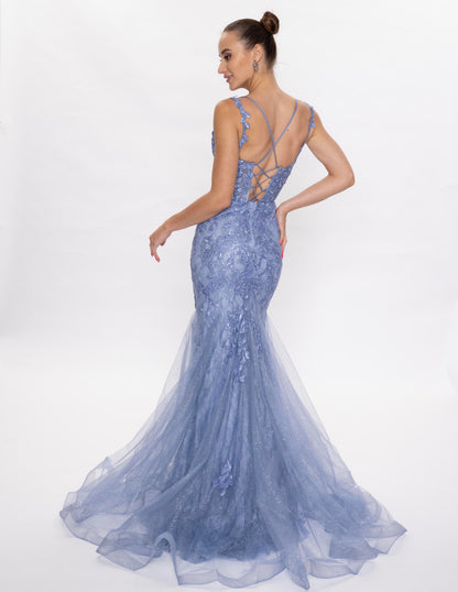 Indulge in pure luxury with the Nina Canacci 7600 Prom Dress. This stunning royal blue dress features intricate lace details, a plunging V-neckline, and corset lace straps for a truly elegant look. Be the star of the night and make a statement with this sophisticated and exclusive dress.

Nina Canacci 7600 Prom Dress Mermaid Lace Plunging V Neckline Corset Lace Straps

Sizes:&nbsp; 6

Colors: Steel Blue