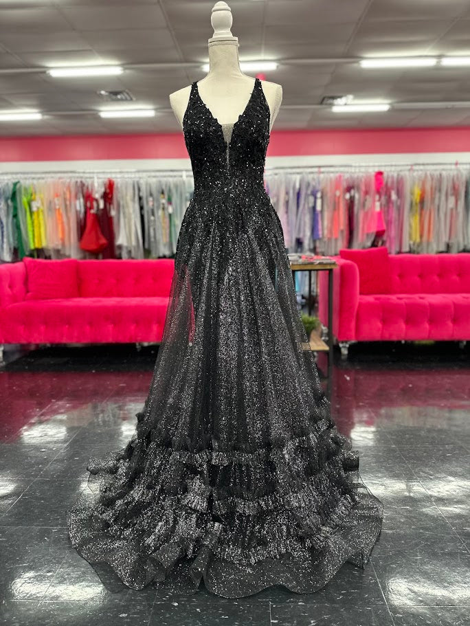 Nina Canacci 7607 Sheath Prom Dress with Bougie Sheer A Line Overskirt with Ruffles Sequin V Neckline Corset Lace Up Back

Set the trend with the Nina Canacci 7607 Sheath Prom Dress. The hand-sewn sequin V neckline adds a touch of luxury, while the bougie sheer A line overskirt with ruffles creates a stunning silhouette. The corset lace up back offers a perfect fit with a hint of elegance.

Size: 4

Color: Black