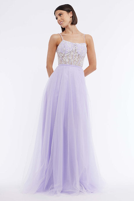 Elevate your formal ensemble with the Vienna Prom 7897 Long Short Prom Dress. Featuring a corset lace bodice and sheer detachable long skirt, this gown offers a unique and versatile style. Whether attending a prom or pageant, this dress promises to make you stand out with its elegant design and flattering fit.